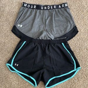 2 Women’s Under Armor Shorts Size Medium